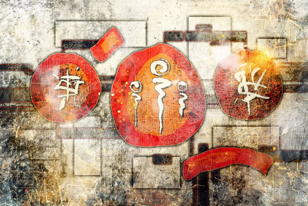 Ancient Spiritual Symbols by Rafal Kulik — canvas wall art