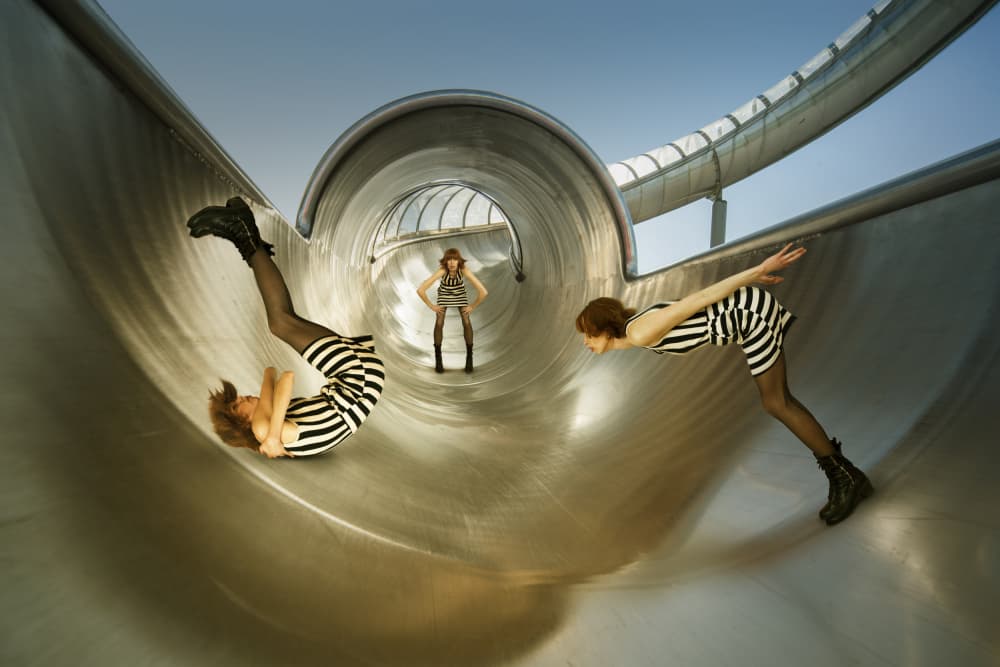 Playful Slide Dynamics by Christine von Diepenbroek — canvas wall art