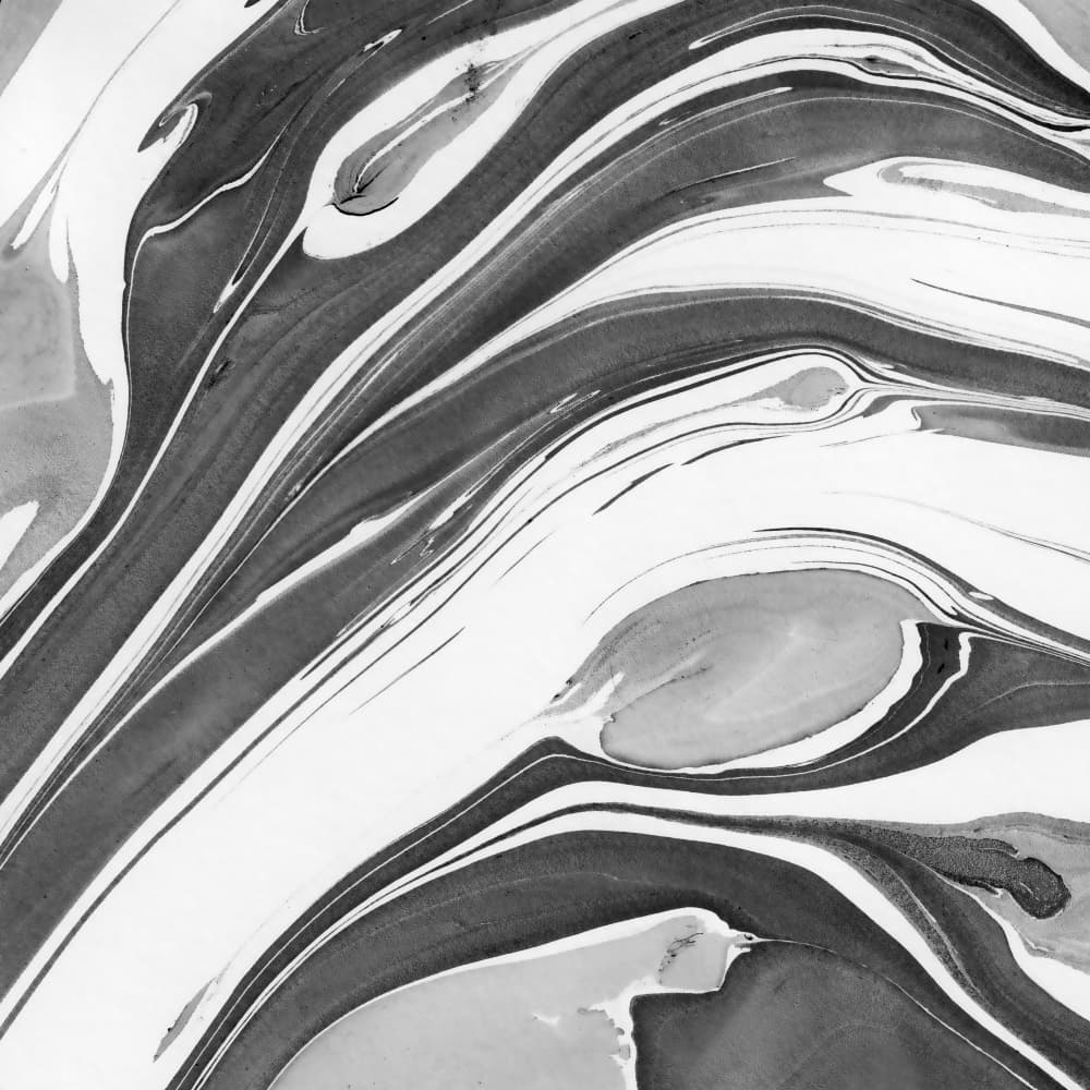 Monochrome Marble Flow by amini54 — canvas wall art