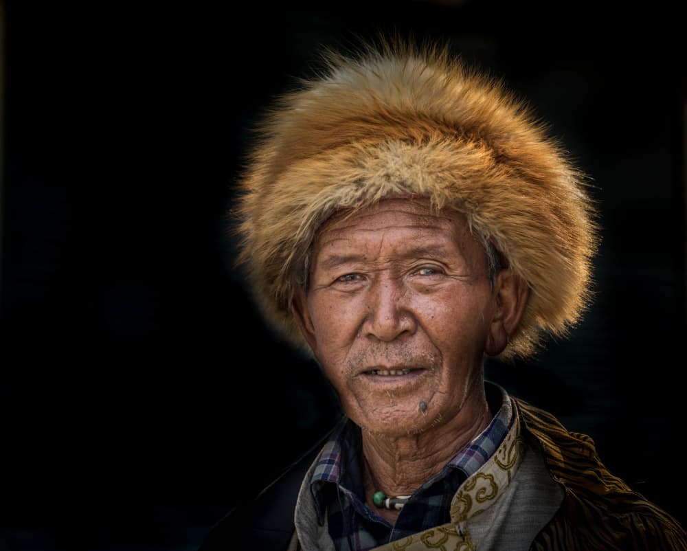 Wise Man Fur Hat by Els Keurlinckx — canvas wall art
