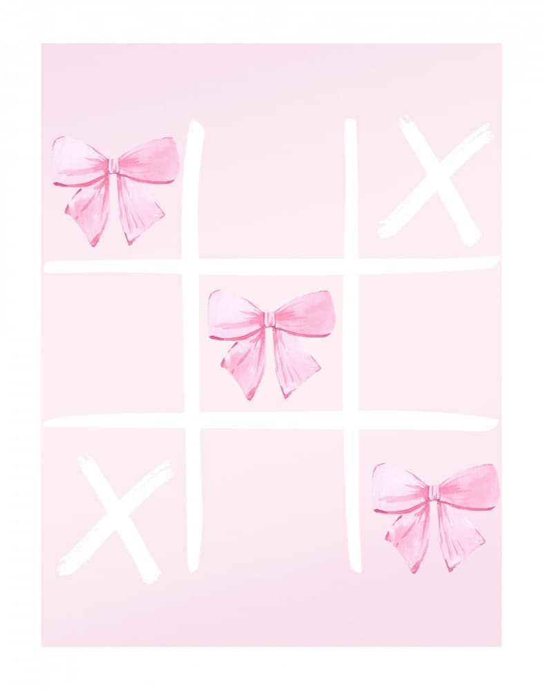Tic Tac Bow by Jolly and Dash — canvas wall art