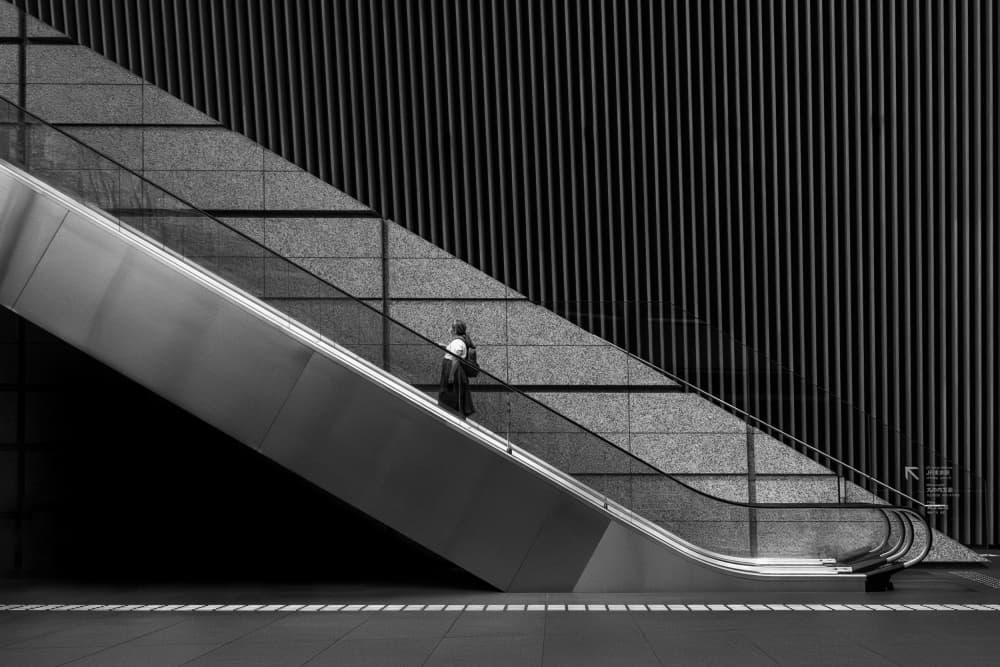 Modern Urban Ascent by Eiji Yamamoto — canvas wall art