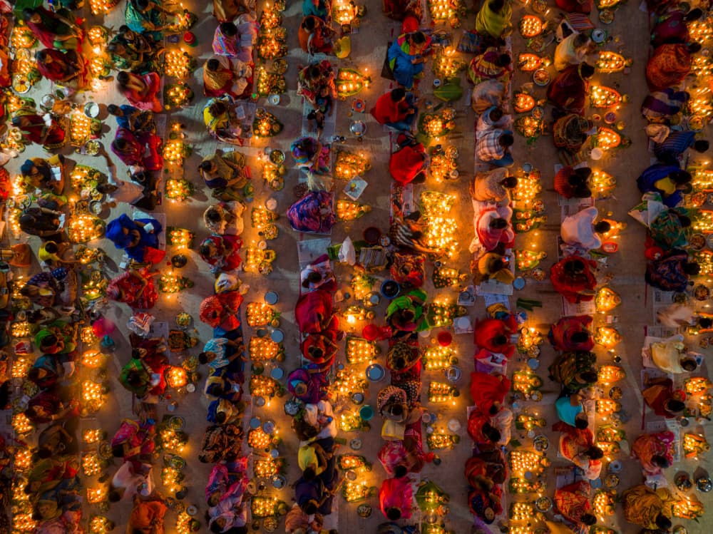 Festival of Lights by Azim Khan Ronnie — canvas wall art