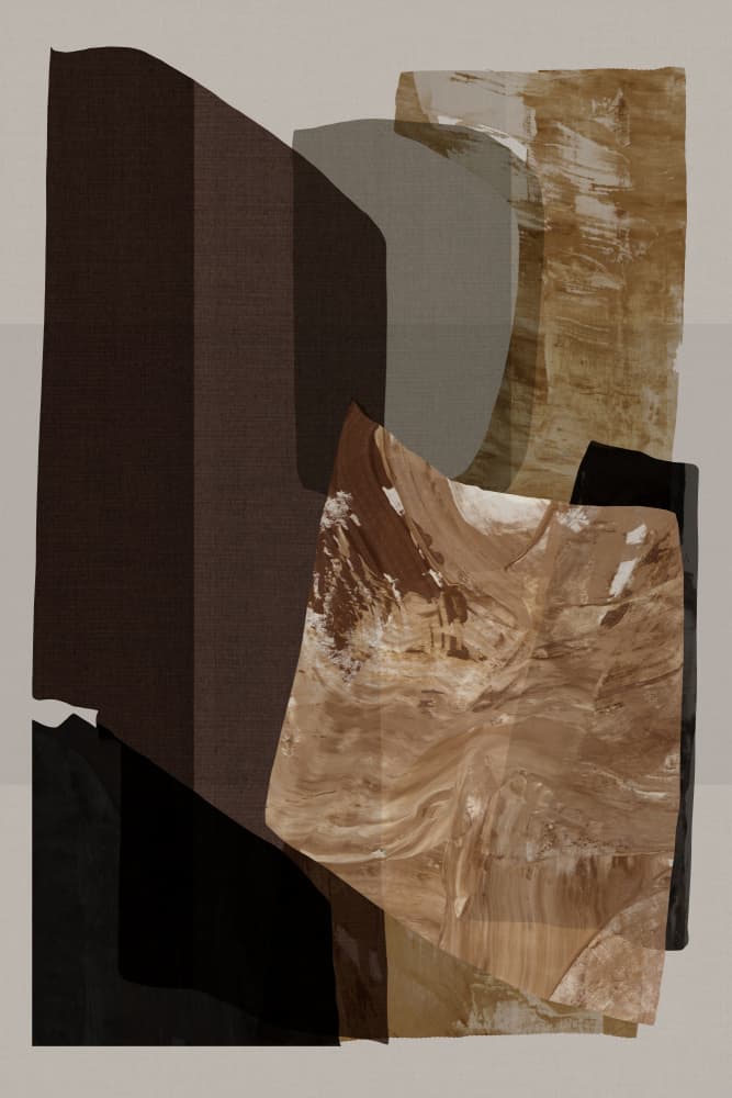 Earthy Abstract Forms by cartissi — canvas wall art
