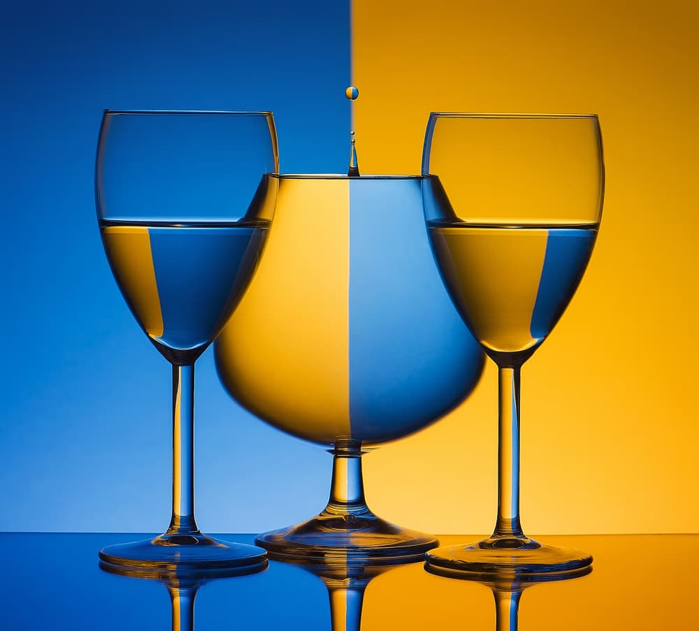 Vibrant Glass Still Life by Aida Ianeva — canvas wall art