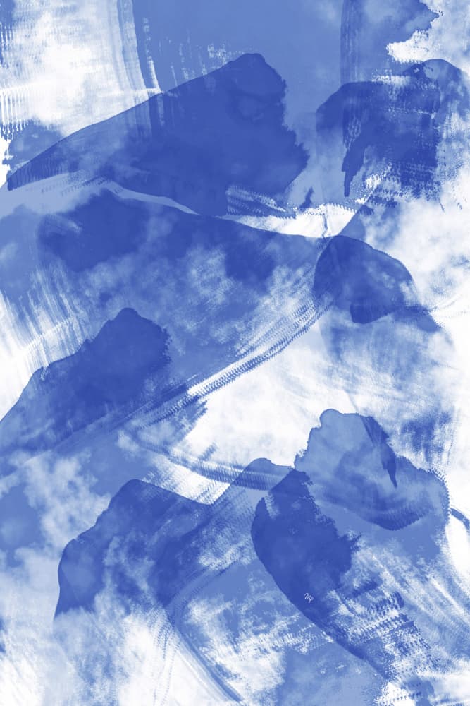 Fluid Blue Wash by Martina — canvas wall art