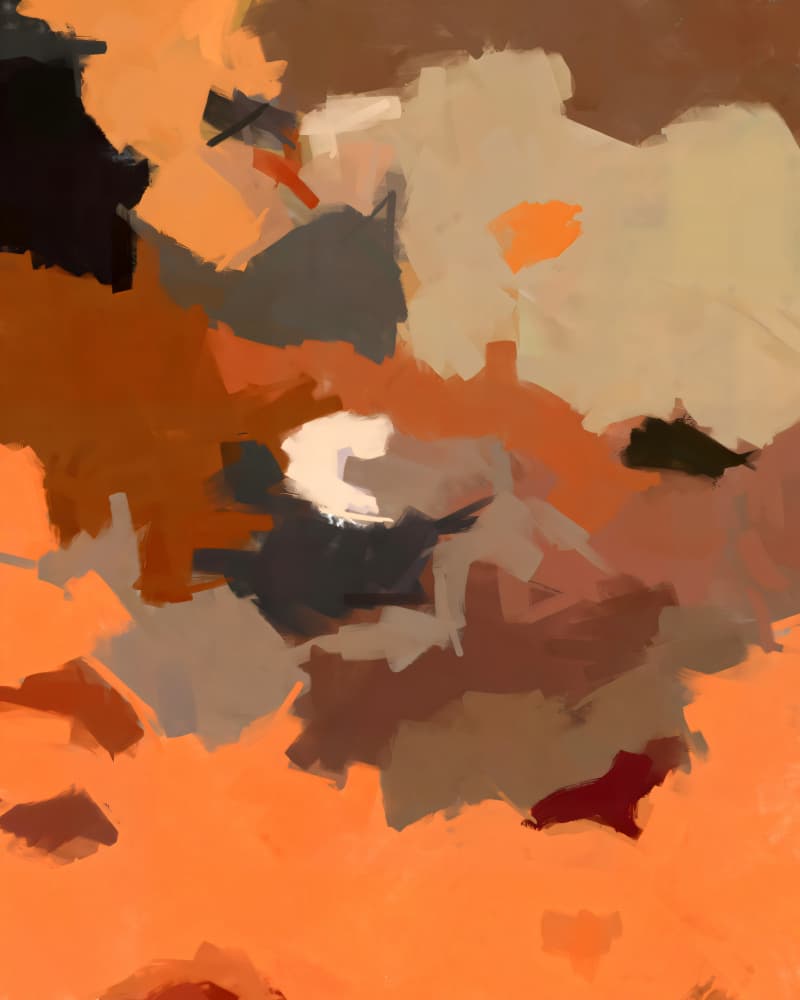 Vibrant Earthy Abstract by Uma Gokhale — canvas wall art