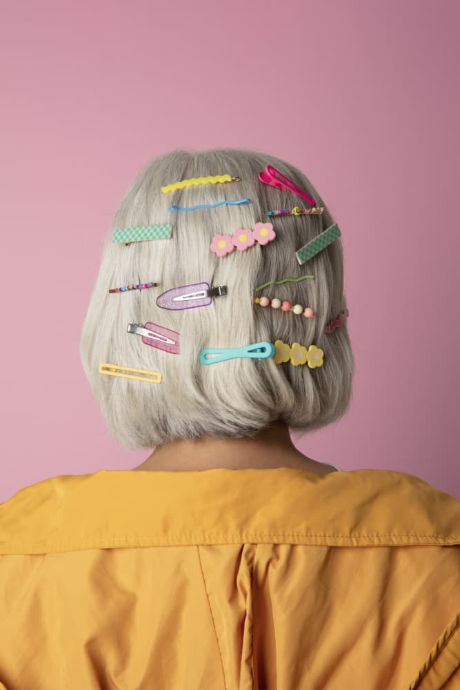 Playful Hair Clips Fashion by Julia Ramiro — canvas wall art