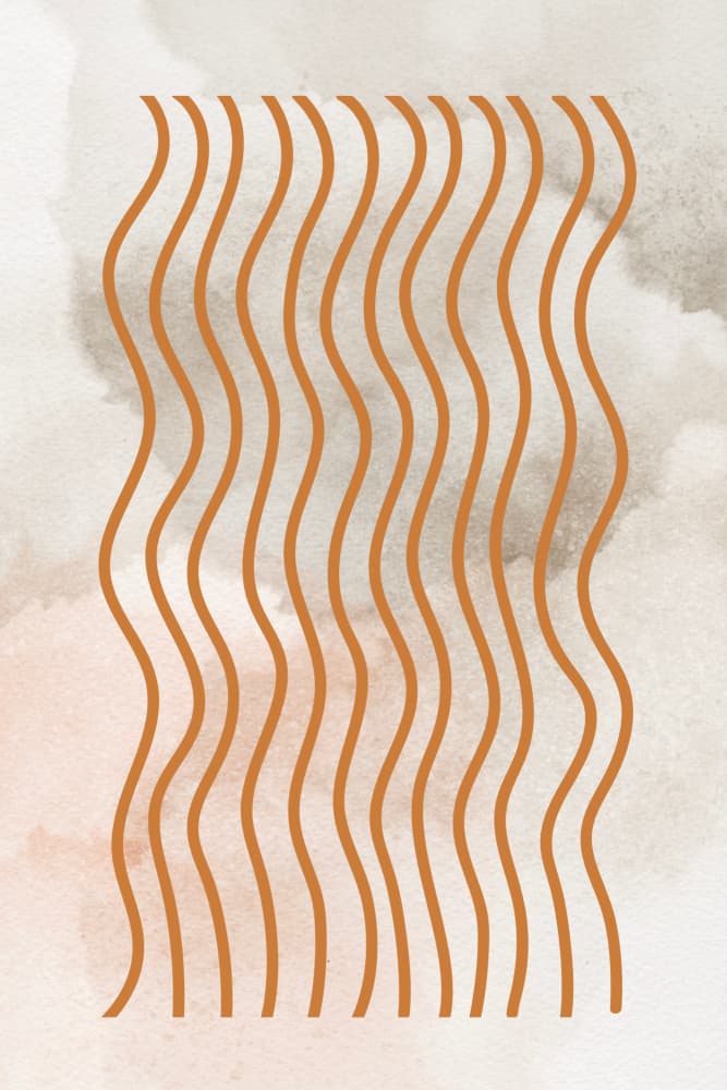 Curved Line Harmony by THE MIUUS STUDIO — canvas wall art