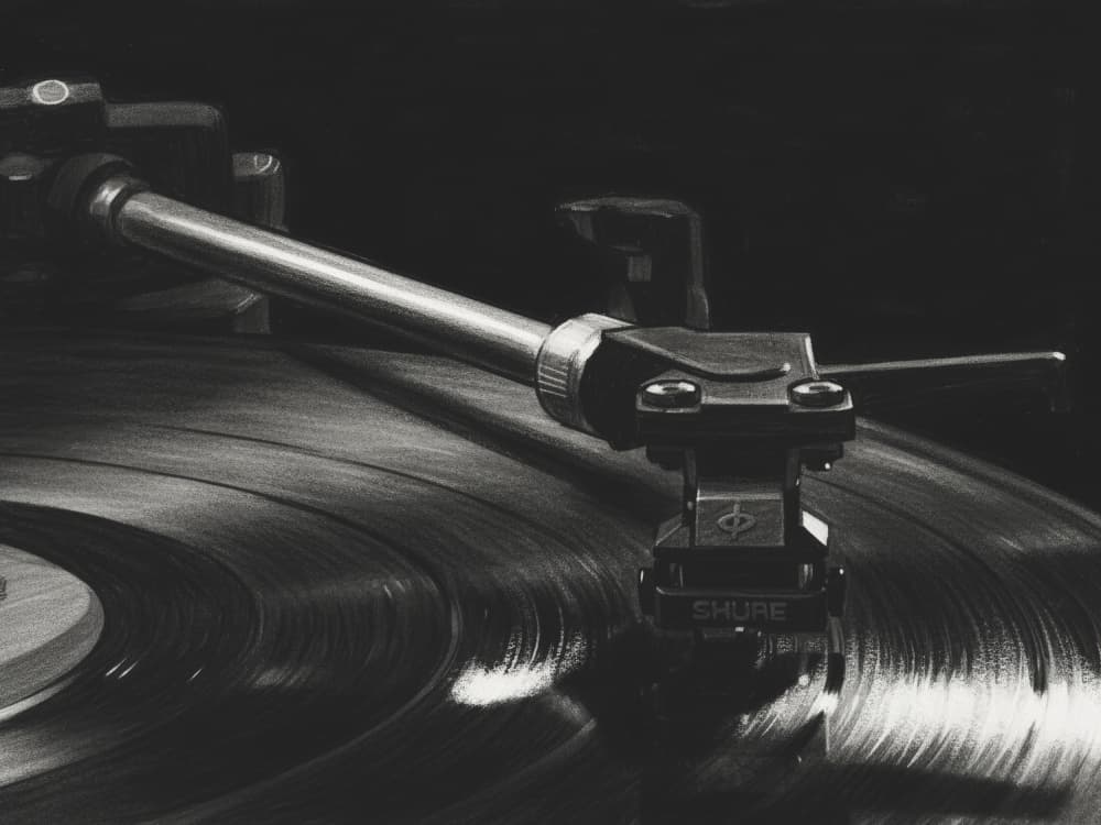 Vintage Record Player by Andreas Magnusson — canvas wall art