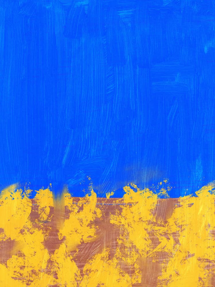 Vibrant Color Blocks by Little Dean — canvas wall art