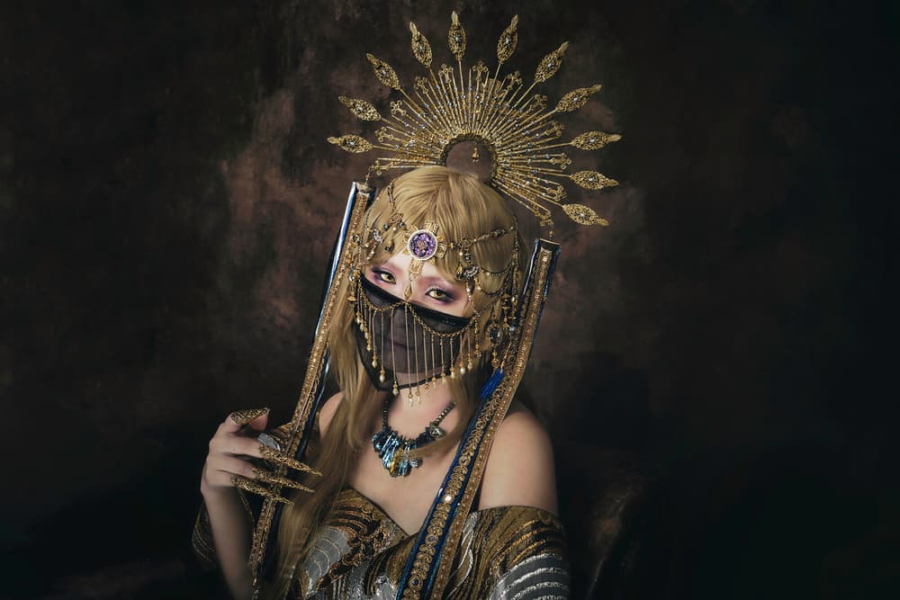 Mysterious Golden Empress by KOIKI — canvas wall art