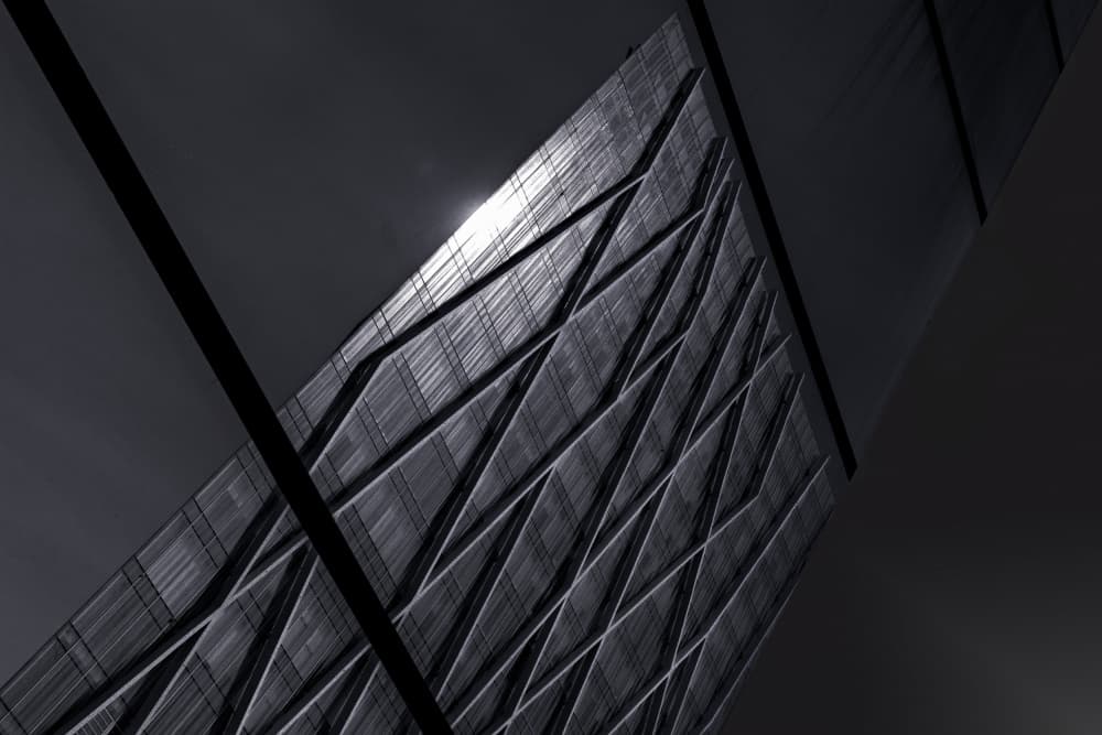 Abstract Building Reflection by Roland Weber — canvas wall art