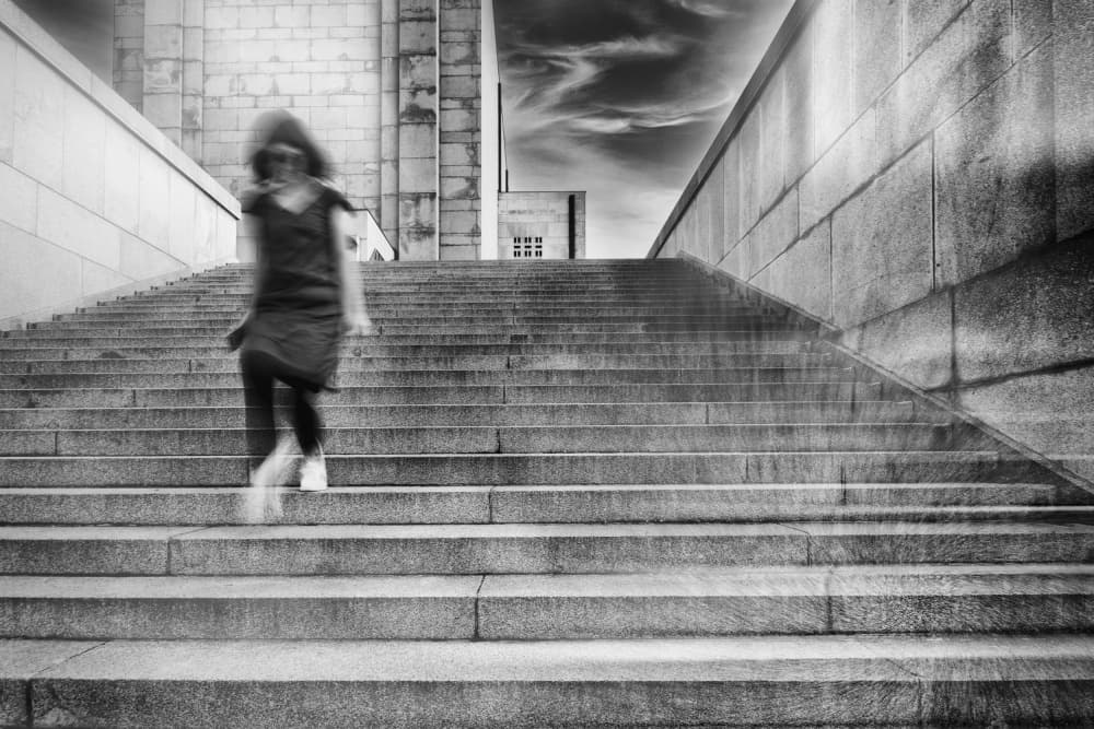 Dramatic Urban Ascent by Jurij Bizjak — canvas wall art
