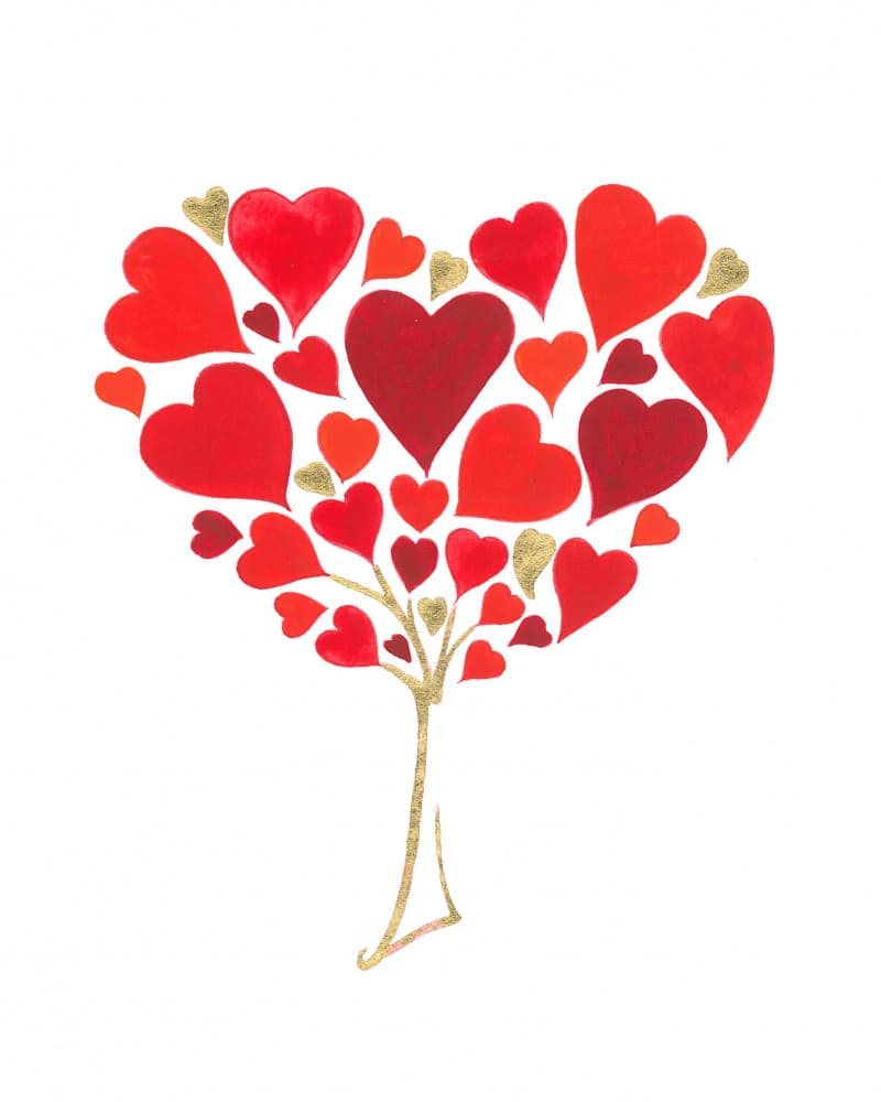 Heart Shaped Tree by Isabelle Brent — canvas wall art