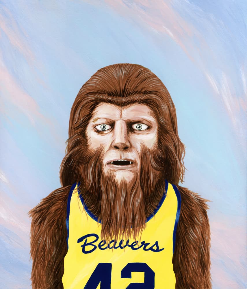 Bigfoot Basketball Player by Famous When Dead — canvas wall art
