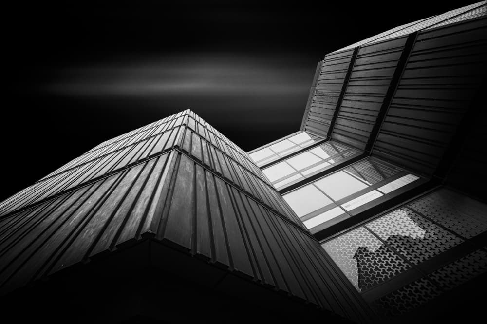 Modern Geometric Architecture by Karol Važan — canvas wall art