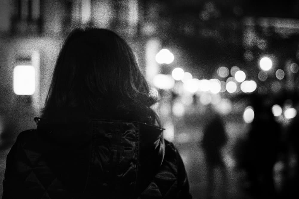 Urban Night Back View by Paulo Abrantes — canvas wall art