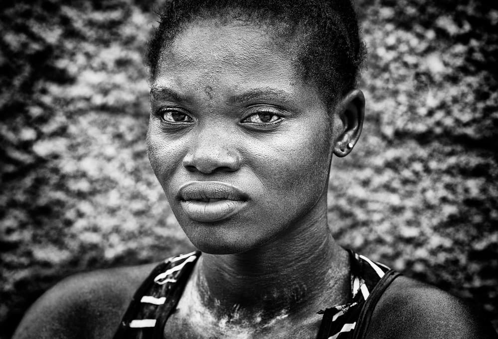 African Woman Portrait by Joxe Inazio Kuesta Garmendia — canvas wall art