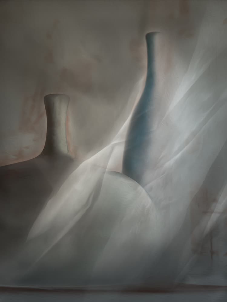 Dreamy Vases Still Life by Gilbert Claes — canvas wall art