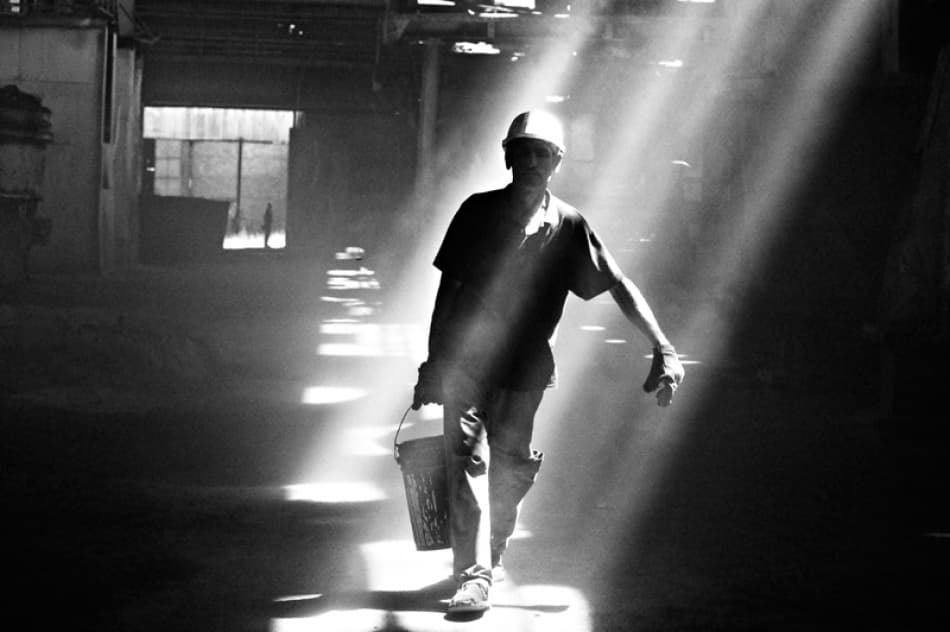 Industrial Light Worker by Andrei Nicolas - The Traveler — canvas wall art