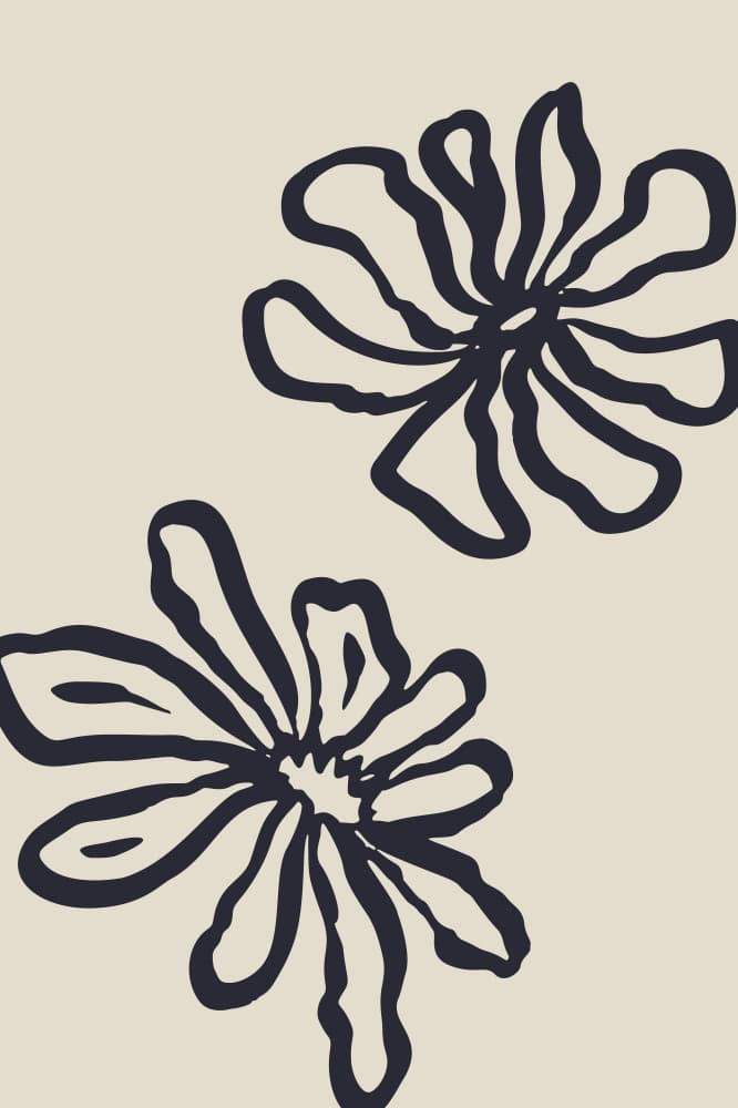Organic Bloom Design by Anna Rose — canvas wall art