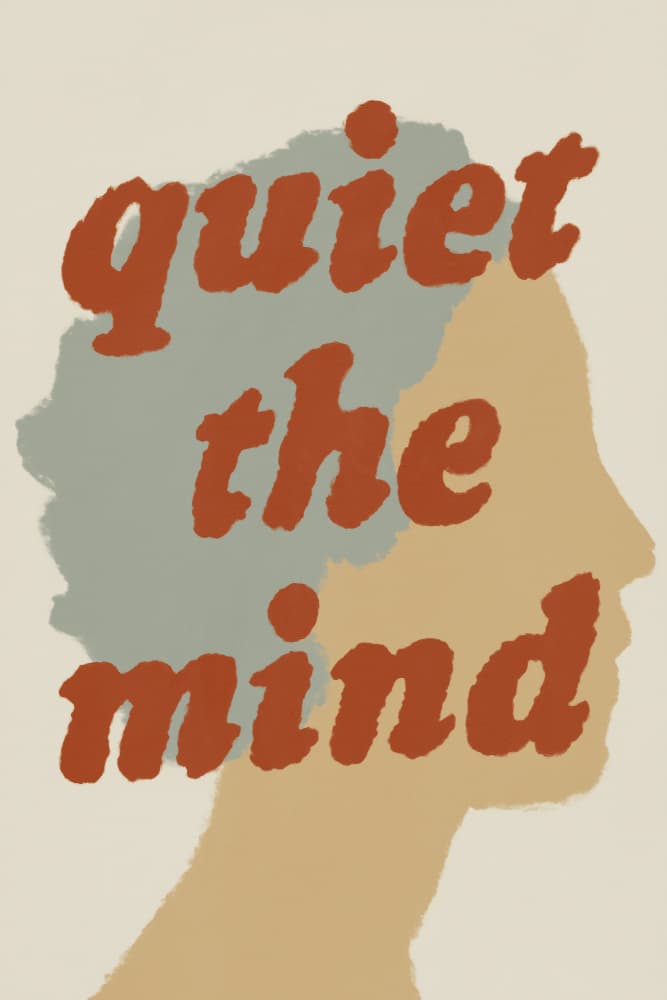 Quiet The Mind Profile by Treechild — canvas wall art