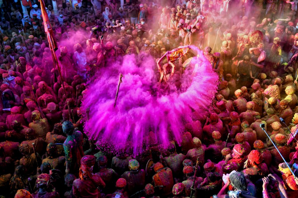 Festival of Colors by Avishek Das — canvas wall art