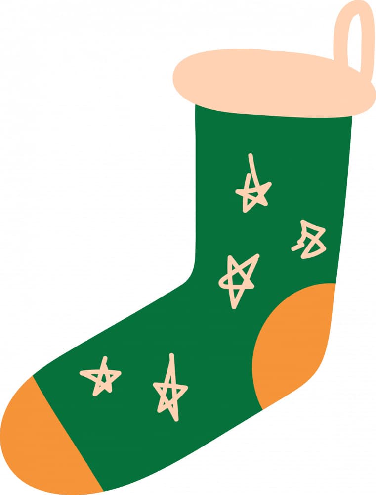 Cozy Christmas Stocking by Marika Barsrsind β canvas wall art