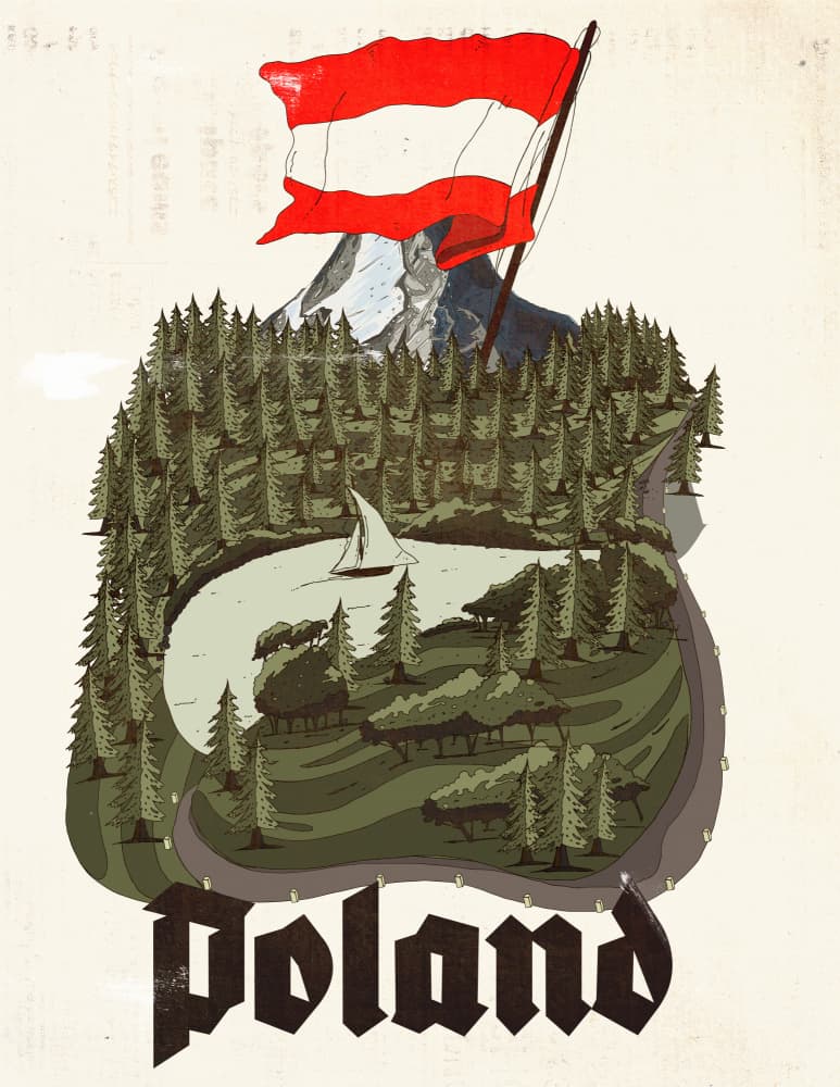 Poland Mountain Lake by Nicholas — canvas wall art