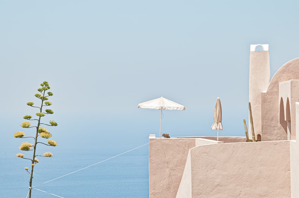Mediterranean Minimalist View by Linda Wride — canvas wall art