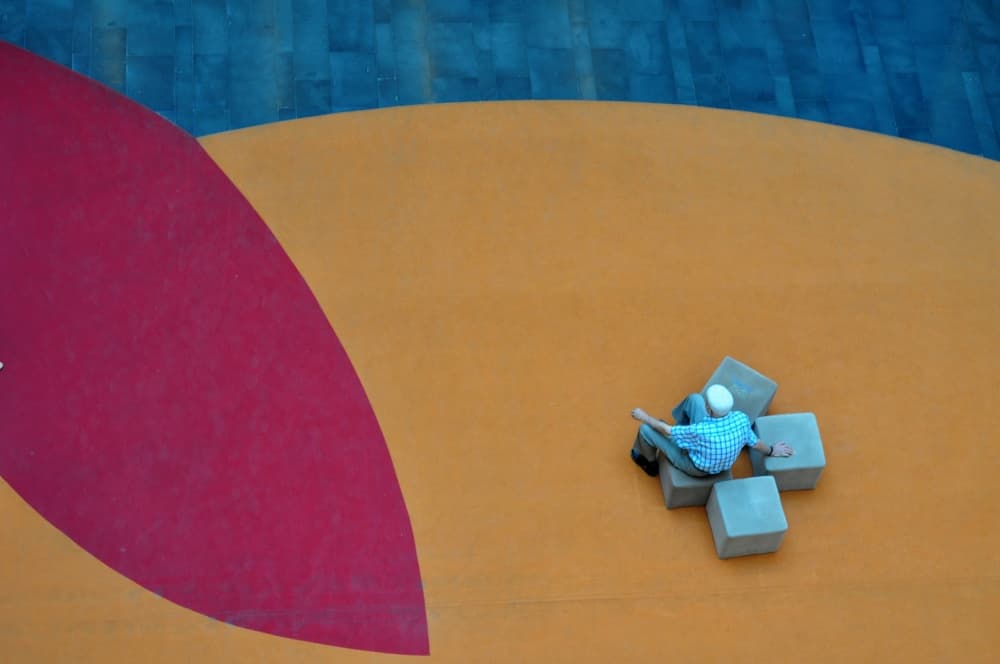 Colorful Urban Solitude by Fatma GÖKMEN — canvas wall art
