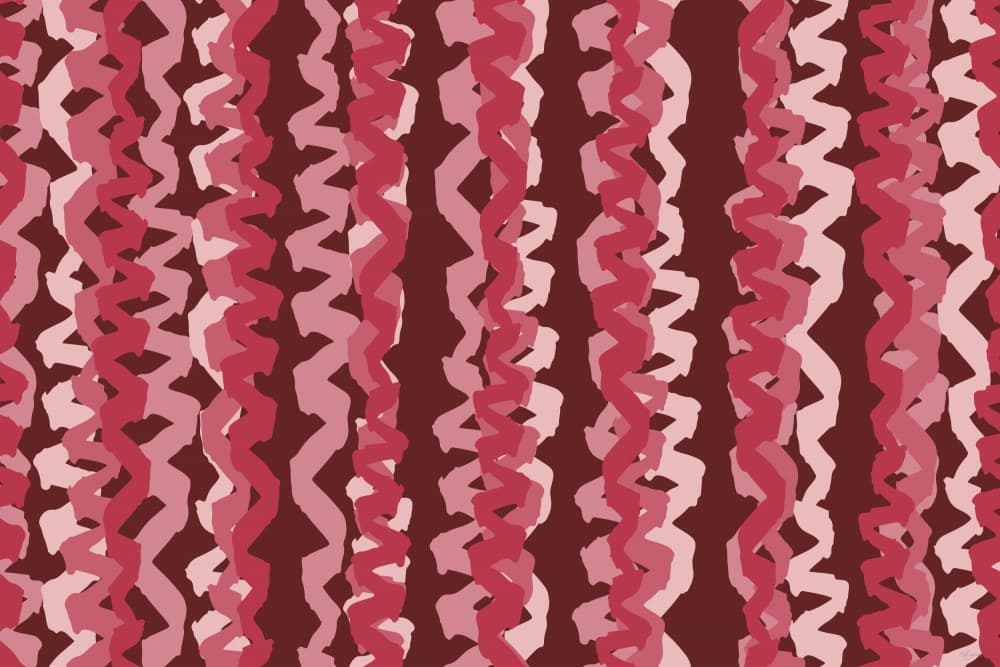 Flowing Crimson Pattern by Sue Skellern — canvas wall art