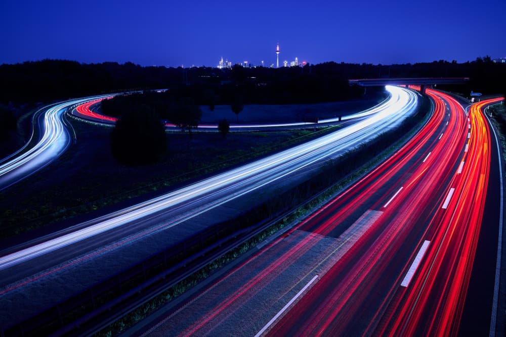 City Night Movement by Drazen Sokac — canvas wall art
