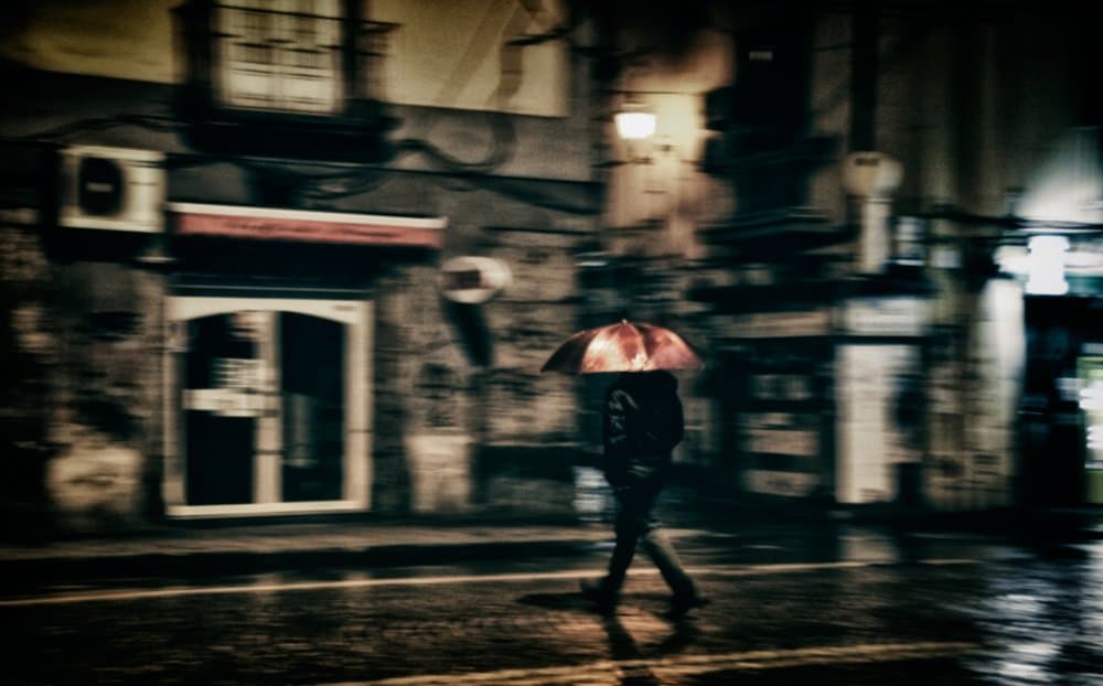 Through the rain by Antonio Grambone — canvas wall art