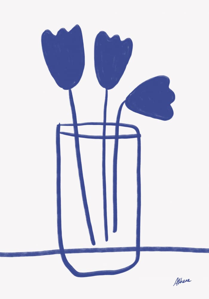 Blue Vase by Athene Fritsch — canvas wall art
