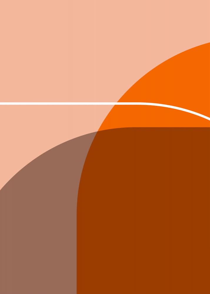 Warm Abstract Curves by Leigh Bagley — canvas wall art