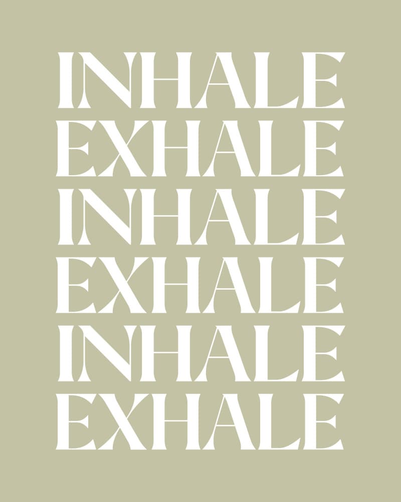 Inhale Exhale Serenity by KsanaKalpa — canvas wall art