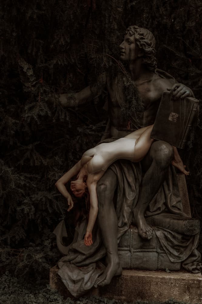Ethereal Woman Statue by Barbora Biňovcová — canvas wall art
