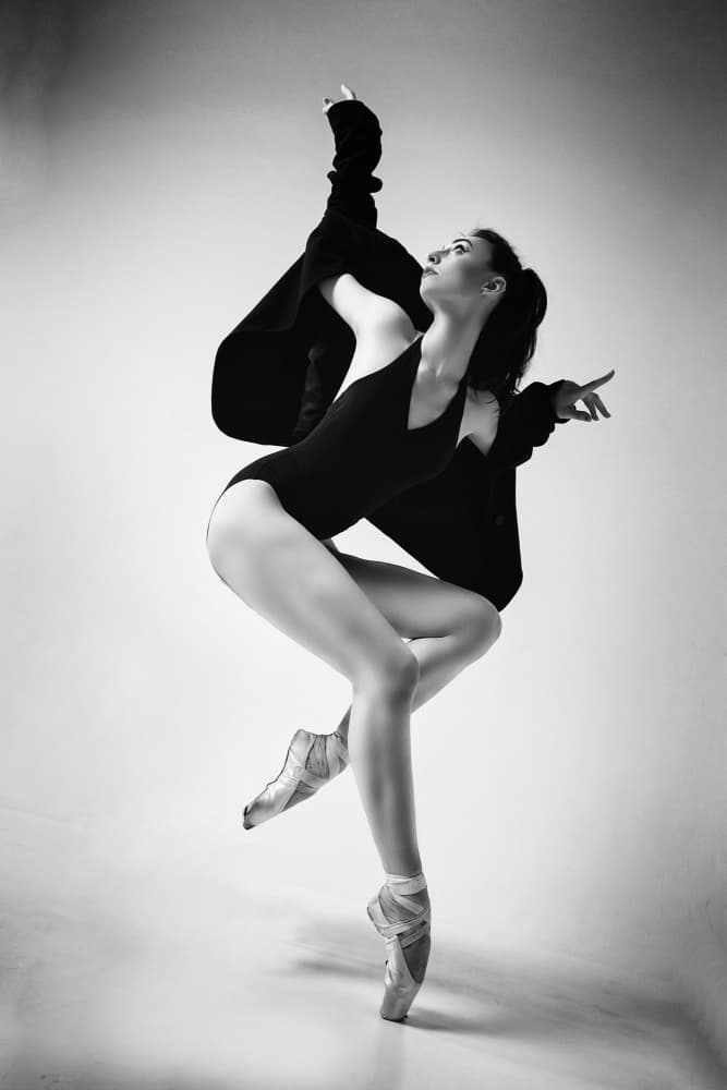 Graceful Ballerina Pose by Alexandr — canvas wall art