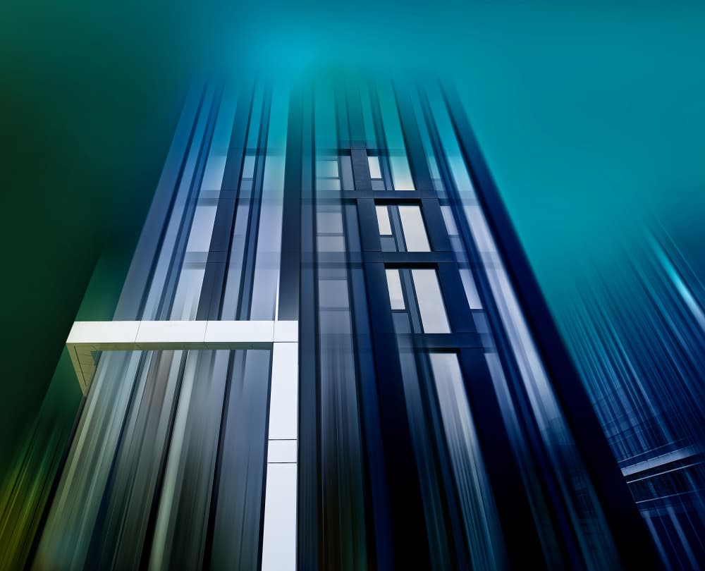 Dynamic City Ascent by Erhard Batzdorf — canvas wall art