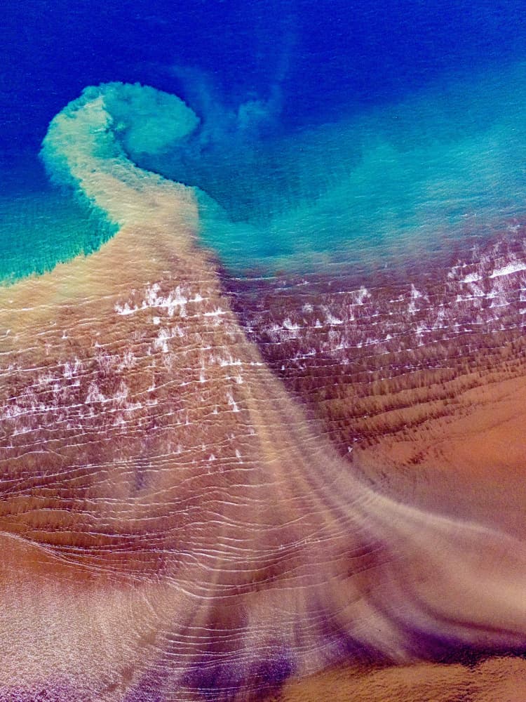 Aerial Ocean Patterns by Serge Melesan — canvas wall art