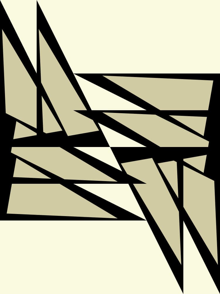 Fragmented Geometric Design by Petr Strnad — canvas wall art