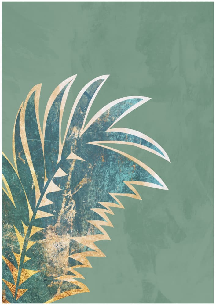 Abstract Gilded Pineapple by Sarah Manovski — canvas wall art