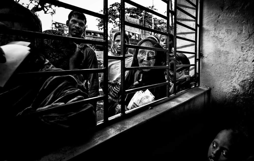 Faces Through Bars by Joxe Inazio Kuesta Garmendia — canvas wall art