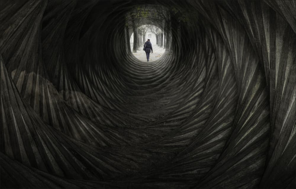 Solitary Path Ahead by Gilbert Claes — canvas wall art