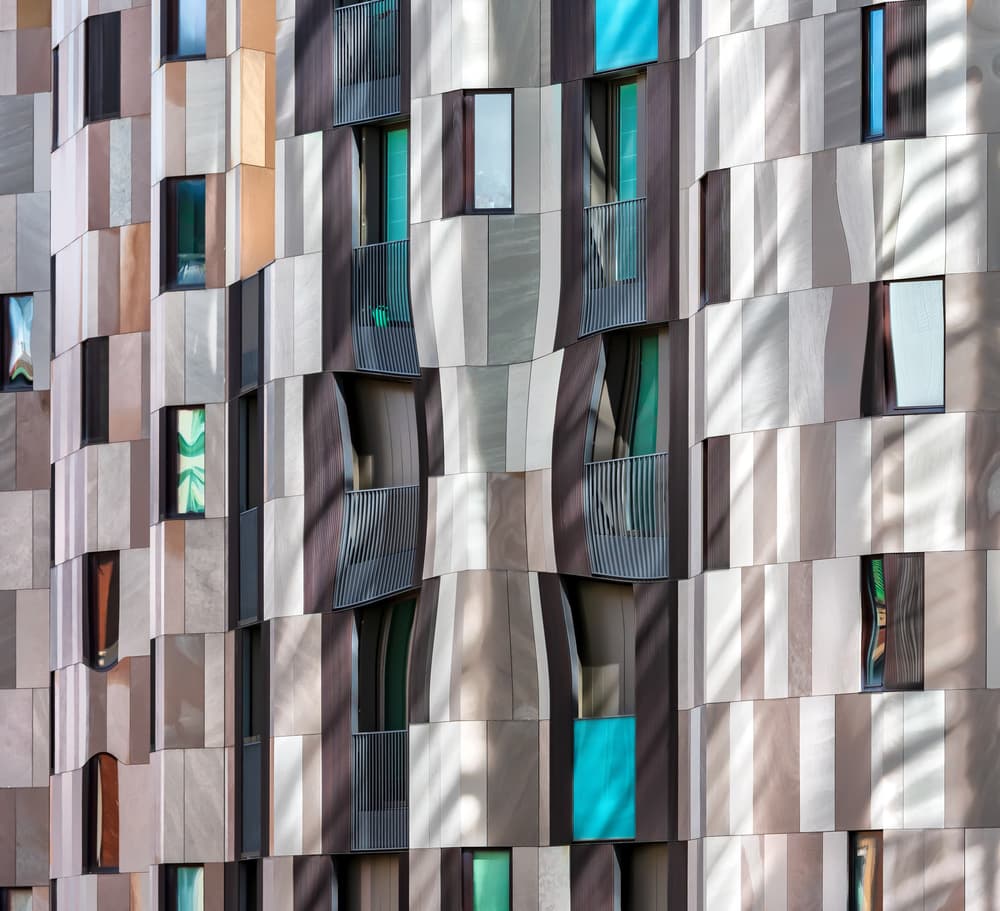 Wavy Facade Design by Wayne Pearson — canvas wall art