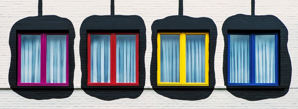 Colorful Modern Windows by Lus Joosten — canvas wall art