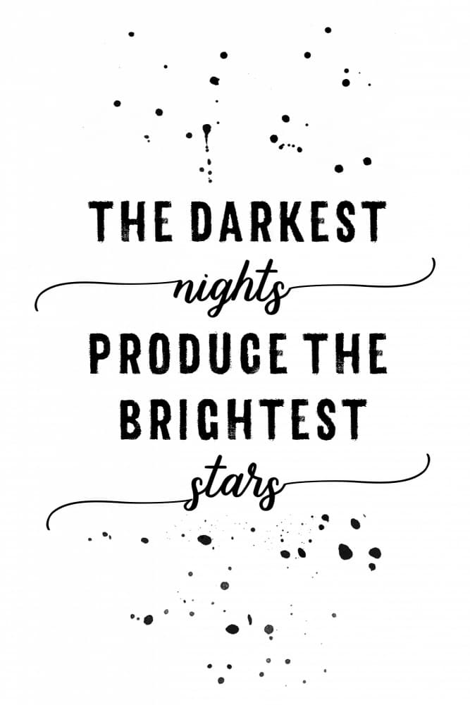 Dark Nights Bright Stars by Melanie Viola — canvas wall art