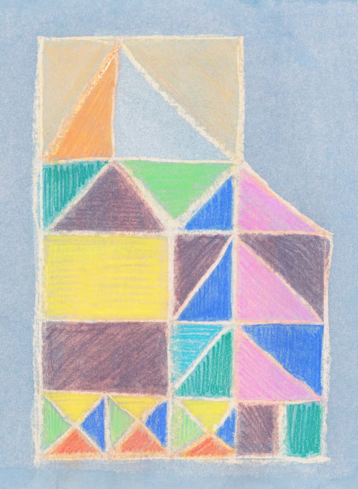 Colorful Geometric Shapes by Renée Stramel — canvas wall art
